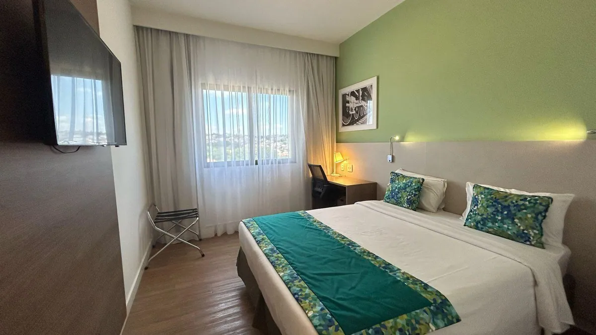 Apto decorado no Residencial Blue Tree Tower - Valinhos, com 1 suíte, 1 vaga e toda a comodidade, ao lado do Shop. Valinhos., foto 1