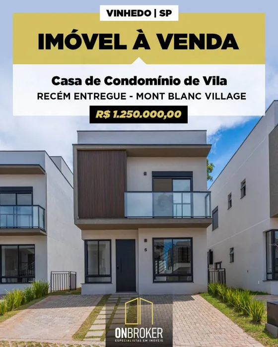 Casa de Condomínio com 3 quartos - Vinhedo